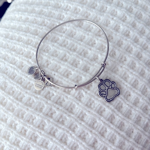 Jewelry - Alex and Ani Charm Bangle Bracelet with Paw Print